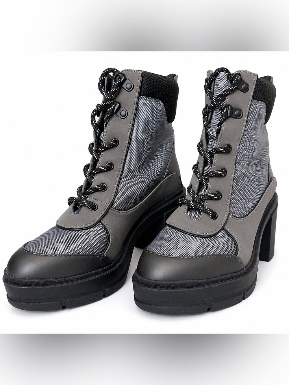 NWOT Rocket Dog Karli Platform Combat Boots Gunmetal Gray 8.5